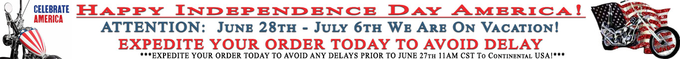 CLOSED FOR VACATION DATES - EXPEDITE ORDERS NOW