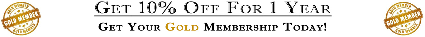 10% OFF Gold Membership