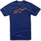 ALPINESTARS (CASUALS) 1032720307032L Ageless T-Shirt - Navy/Orange - Large 3030-18661