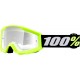 100% 50600-004-02 Strata Mini Goggles - Grom Yellow - Clear Lens 2601-2469
