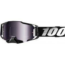 100% 50710-001-02 Armega Goggles - Black - Silver Flash Mirror Lens 2601-2686