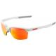 100% 61020-000-43 Sportcoupe Sunglasses - White - Red Mirror 2610-1077