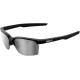 100% 61020-019-76 Sportcoupe Sunglasses - Black - Silver Mirror 2610-1074