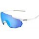 100% 61037-000-75 Racetrap Sunglasses - White - Blue Mirror 2610-1188