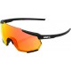 100% 61037-100-43 Racetrap Sunglasses - Black - Red Mirror 2610-1191