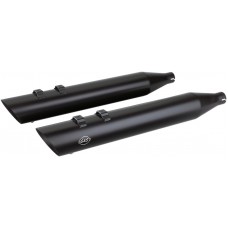 S&S CYCLE 550-0696 Slash Cut Slip-On Mufflers - Black - M8 Touring '17-'19 1801-1208