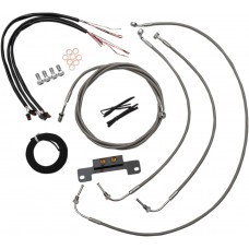 LA CHOPPERS LA-8055KT2-16 16" Cable Kit for '17 FL w/o ABS 0662-0213