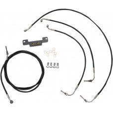 LA CHOPPERS LA-8055KT-16B Black 16" Cable Kit for '17 FL w/o ABS 0662-0202