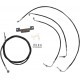 LA CHOPPERS LA-8055KT-16B Black 16" Cable Kit for '17 FL w/o ABS 0662-0202