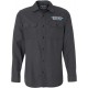 THROTTLE THREADS DRG24S82CH2R Drag Specialties Flannel Shirt - Charcoal - 2XL 3040-2324