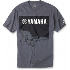 FACTORY EFFEX-APPAREL 16-88272 Yamaha Whip T-Shirt - Charcoal - Large 3030-12864