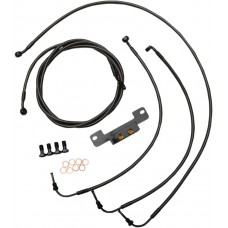 LA CHOPPERS LA-8055KT-19M Midnight 19" Cable Kit for '17 FL w/o ABS 0662-0206