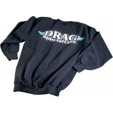 DRAG SPECIALTIES 111827 Drag Specialties Sweatshirt - Black - Large DS-111827