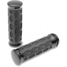 DRAG SPECIALTIES GRIPS HOTOP BLK/RUB 0630-0774