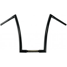 TODD'S CYCLE Black 1-1/4" Strip Handlebar With 10" Rise 0601-2717
