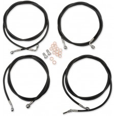 LA CHOPPERS LA-8054KT-08B Black Mini Cable Kit for '17 - '19 FL 0610-1929