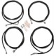 LA CHOPPERS LA-8054KT-16B Black 15" - 17" Cable Kit for '17 - '19 FL 0610-1935