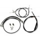 LA CHOPPERS LA-8122KT-13B Black 12" - 14" Cable Kit for '15 FXSB 0662-0383