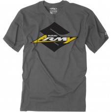 FACTORY EFFEX-APPAREL 22-83404 Youth Suzuki T-Shirt - Charcoal - Large 3032-2987