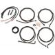 LA CHOPPERS LA-8054KT2-16M Midnight 15" - 17" Cable Kit for '17 - '19 FL 0610-1948