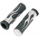 DRAG SPECIALTIES 17-0571DB GRIP,FLAME CHROME 0630-0268