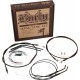 BURLY BRAND B30-1018 Complete Black Vinyl Handlebar Cable/Brake Line Kit For 18" Ape Hanger Handlebars 0610-0487
