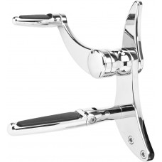 HAWG HALTERS FCK-S18C-FR Forward Control - '18 Softail - Chrome - Standard - Folding Rubber Inlay Pegs - Solid Lever 1622-0538