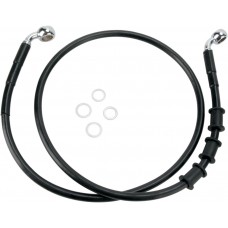 DRAG SPECIALTIES 680219-6BLK 6" Brake Line - Front - Black Vinyl - FLSTN08-14 1741-2849