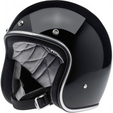 BILTWELL 1001-101-204 Bonanza Helmet - Gloss Black - Large 0104-1505