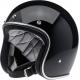 BILTWELL 1001-101-201 Bonanza Helmet - Gloss Black - XS 0104-1502