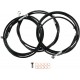 LA CHOPPERS LA-8052B13B Brake Line - Black - 12-14 14 FL ABS 1741-3906