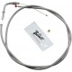 BARNETT 102-30-40016-06 Extended 6" Stainless Steel Idle Cable for '02 - '07 FLHR DS-223574