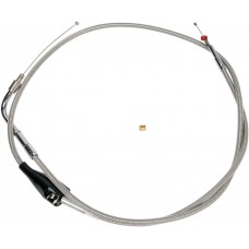 BARNETT 102-30-41002-06 Extended 6" Stainless Steel Idle Cable w/ Cruise for '02 - '07 FLHRI DS-223482