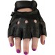 Z1R Women's 243 Half Gloves - Black - XL 3302-0480