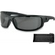 BOBSTER EAXL001 AXL Sunglasses - Gloss Black - Smoke 2610-0606