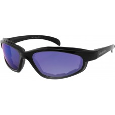 BOBSTER EFB001SB Fat Boy Sunglasses - Gloss Black - Smoke Cyan Mirror 2610-0939
