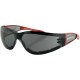 BOBSTER ESH221 Shield II Sunglasses - Gloss Red - Smoke 2610-0301