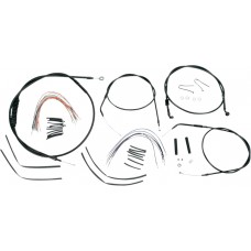 BURLY BRAND B30-1003 Complete Black Vinyl Handlebar Cable/Brake Line Kit For 16" Ape Hanger Handlebars 0610-0269