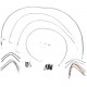 BURLY BRAND B30-1053 Complete Stainless Braided Handlebar Cable/Brake Line Kit For 16" Ape Hanger Handlebars 0610-0714