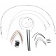 BURLY BRAND B30-1056 Complete Stainless Braided Handlebar Cable/Brake Line Kit For 16" Ape Hanger Handlebars 0610-0717