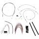BURLY BRAND B30-1091 Complete Stainless Braided Handlebar Cable/Brake Line Kit For 14" Ape Hanger Handlebars 0610-0743