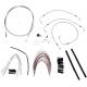 BURLY BRAND B30-1091 Complete Stainless Braided Handlebar Cable/Brake Line Kit For 14" Ape Hanger Handlebars 0610-0743