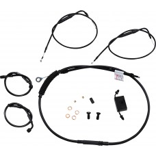 BURLY BRAND B30-1270 Extended Handlebar Cable And Brake Line Kit For Sportsters With ABS And Clubman Handlebars 0662-0586