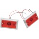 CHRIS PRODUCTS 0814R-2 MARKER LIGHT DUAL RED 2PK 2040-1063