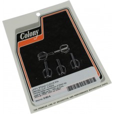 COLONY 3182-5 Jiffy Stand Clevis Pin Pretzel Clip - Chrome Plated 2401-1136