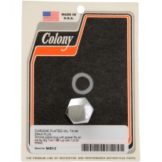 COLONY 8493-2 Chrome Hex Drain Plug 1/2-20 DS-190899