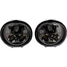 CUSTOM DYNAMICS CDTB-575OV-B HEADLIGHT 5.75" BLK PR 2001-1260