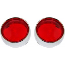 CUSTOM DYNAMICS PB-B-BEZ-CR LENS RED BULLET CHROME 2020-1579