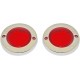 CUSTOM DYNAMICS PB-FLAT-BEZ-CR LENS RED FLAT CHROME 2020-1583