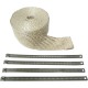 CYCLE PERFORMANCE PROD. CPP/9045 Exhaust Wrap Kit - Natural - 1x50 1861-0542